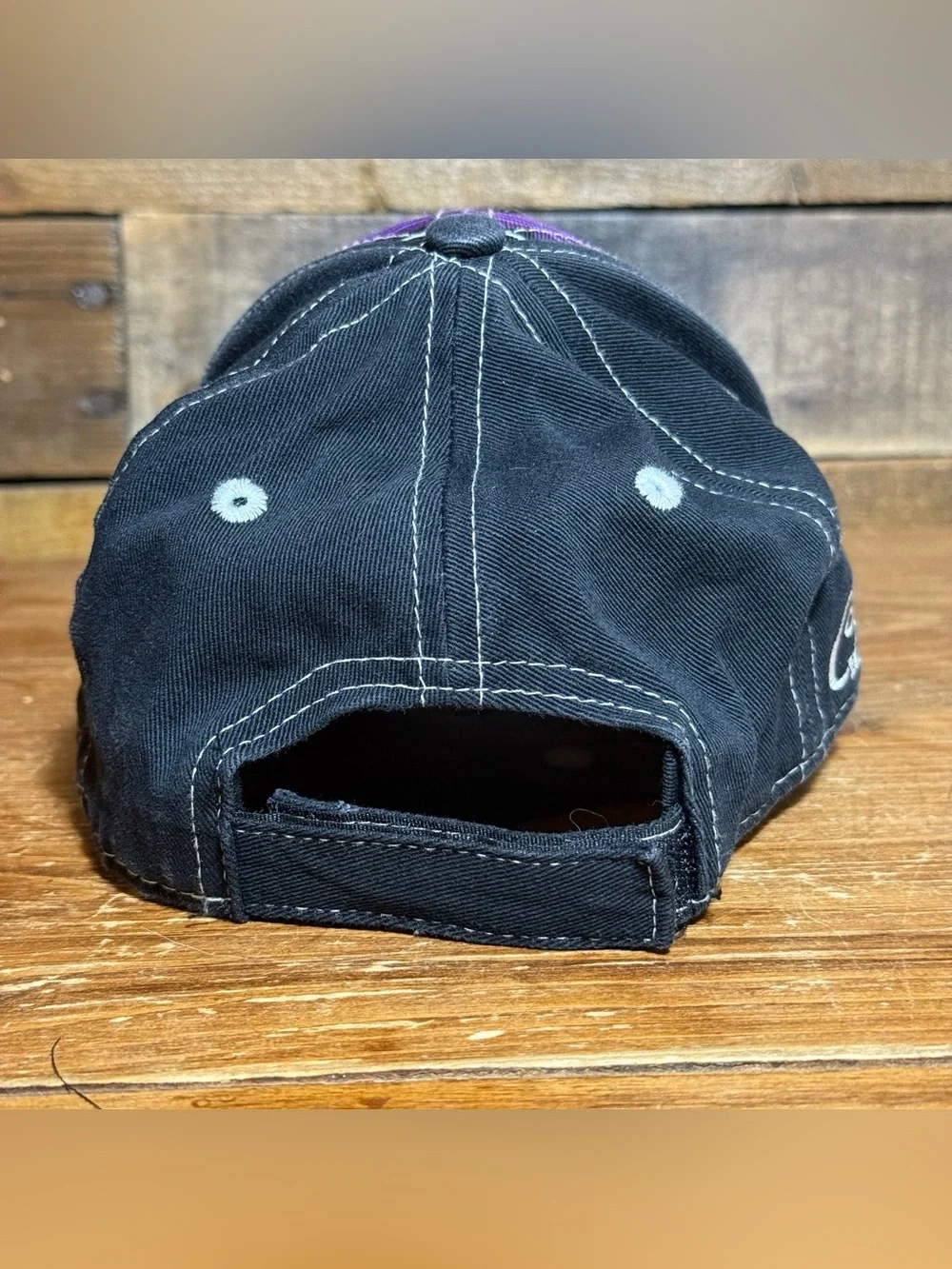 Kids Pink Brim Striped Horse Patch Baseball Cap